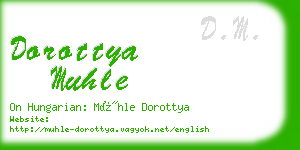 dorottya muhle business card